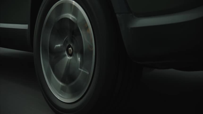 A close up clip of a car moving