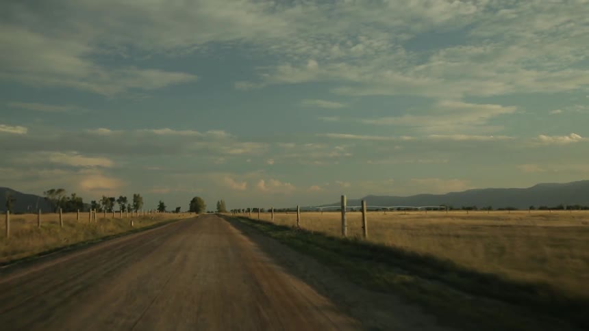 View of driving in the country