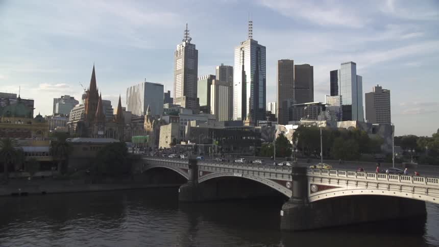 A city skyline