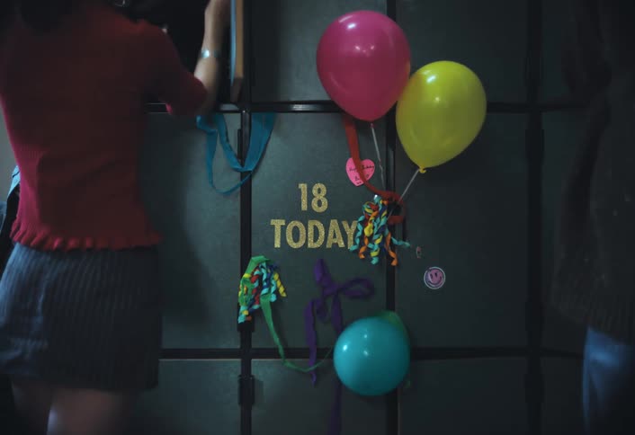 Students put their bags in lockers