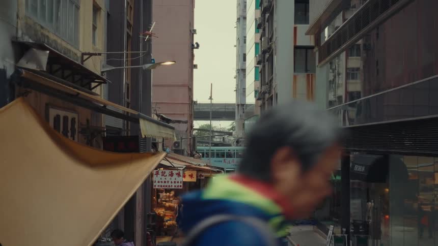 A footage of a street in a city