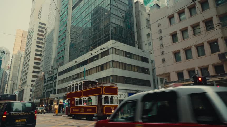 A footage of a city