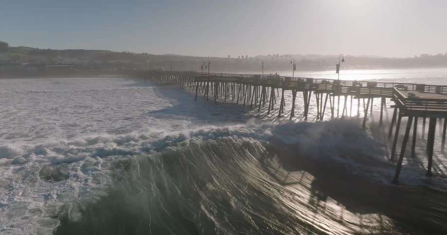 The tide is headed towards the shore