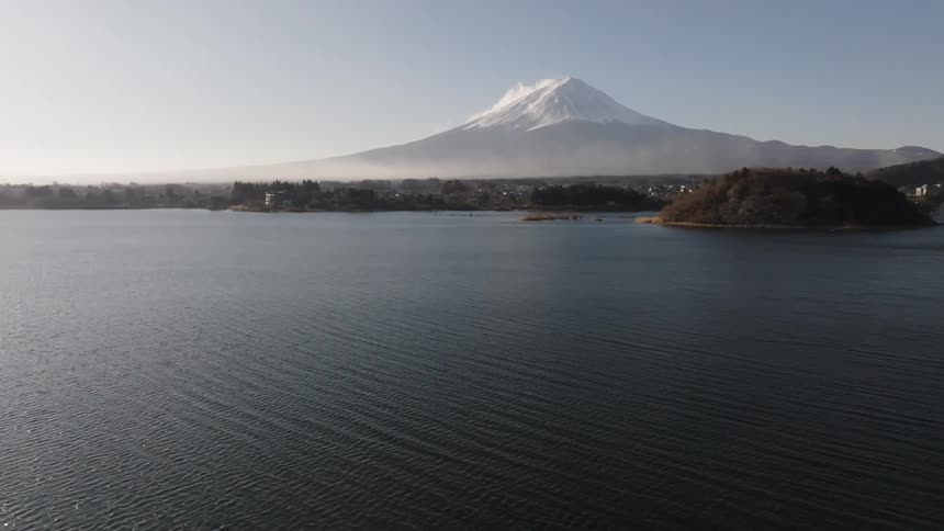 A scenic view of a large mountain