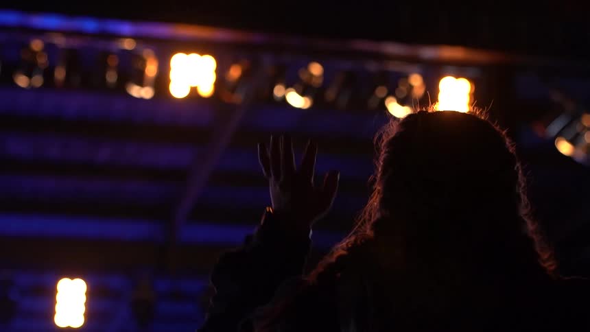 A footage of a performer