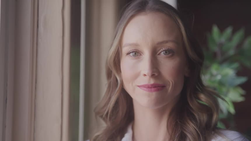 A portrait footage of a lady