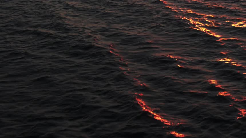 The suns reflected on the ocean