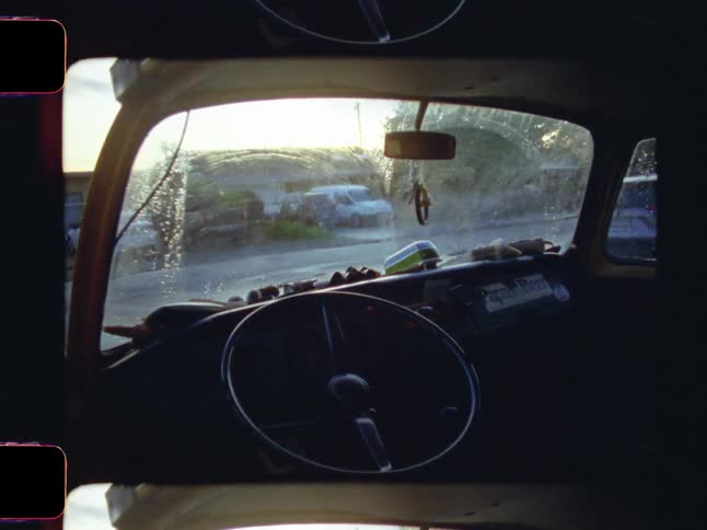 Zoom in on the inside of a van you can clearly see the handlebars