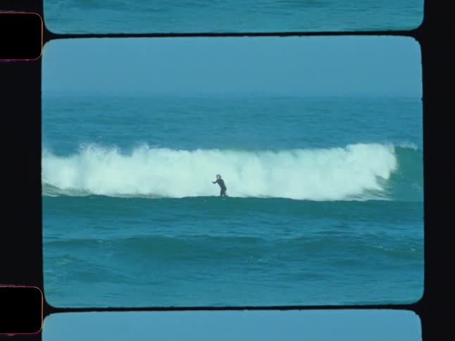 Man surfing in the waves