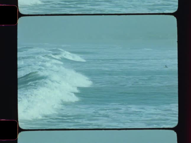 Large sea waves crashing in the middle of the ocean