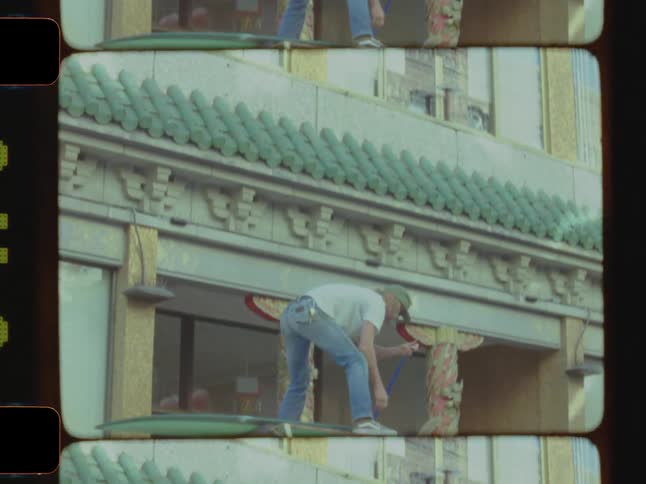 A footage of a person preparing a van for travel