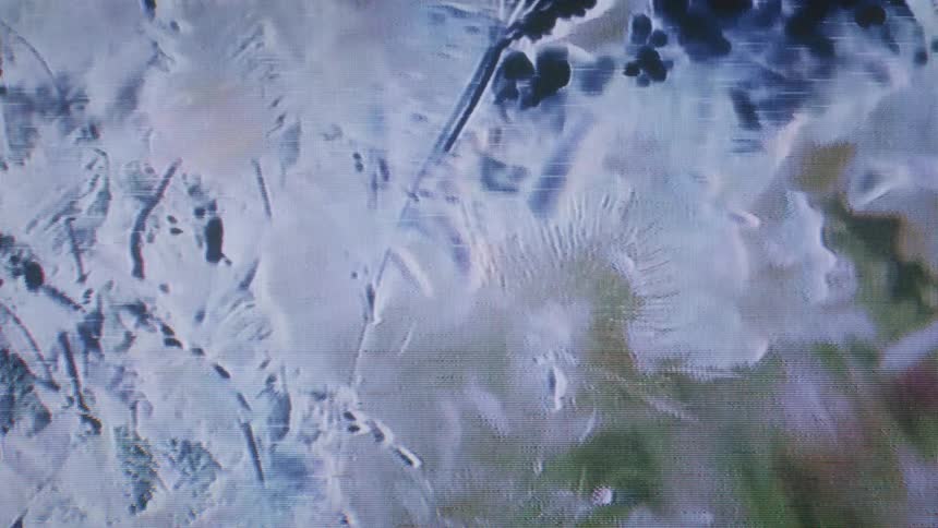 An aerial footage of an arctic