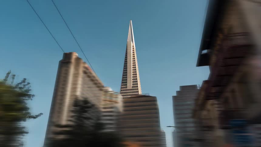 An orbiting footage of the city
