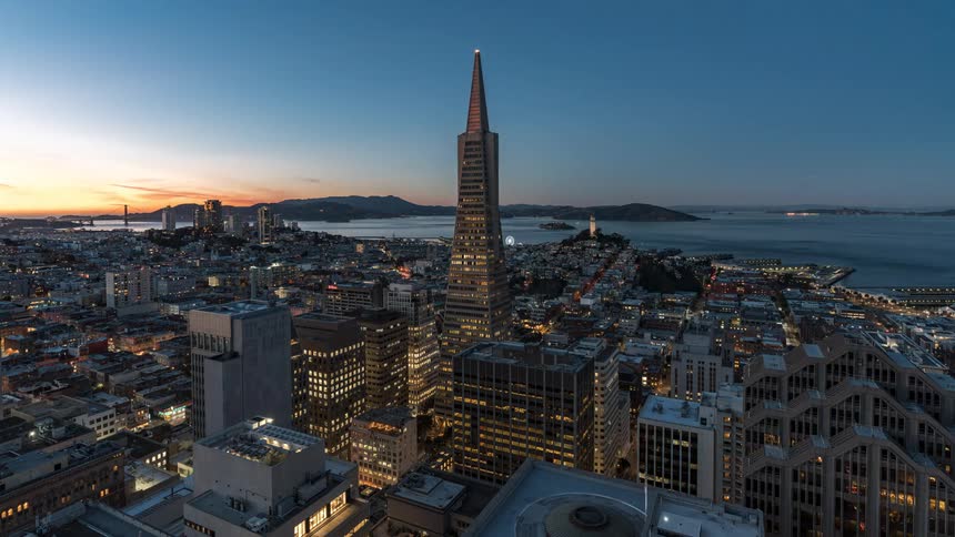 An aerial footage of the city