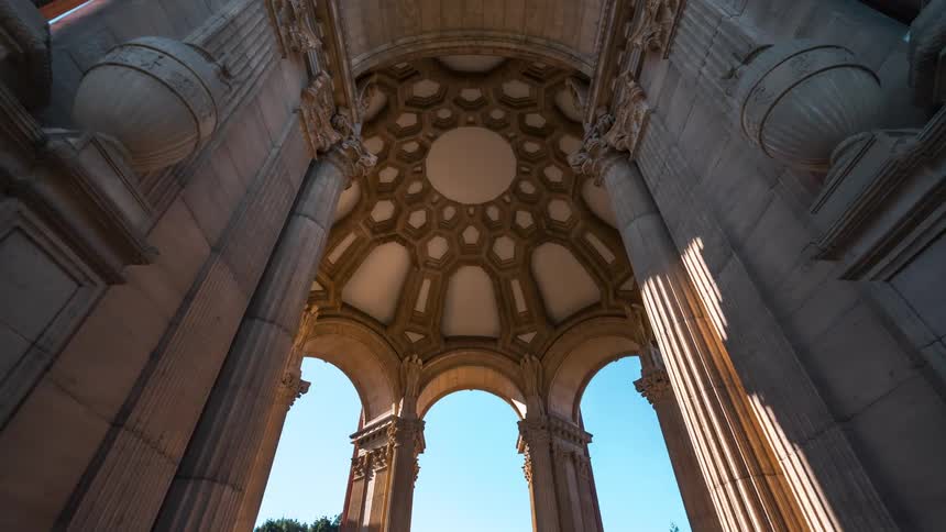 Tourists visit the domed landmark