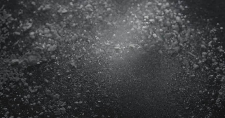 Sand particles vibrate and bounce