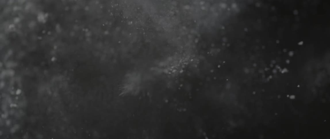 Dust and dirt explode all over