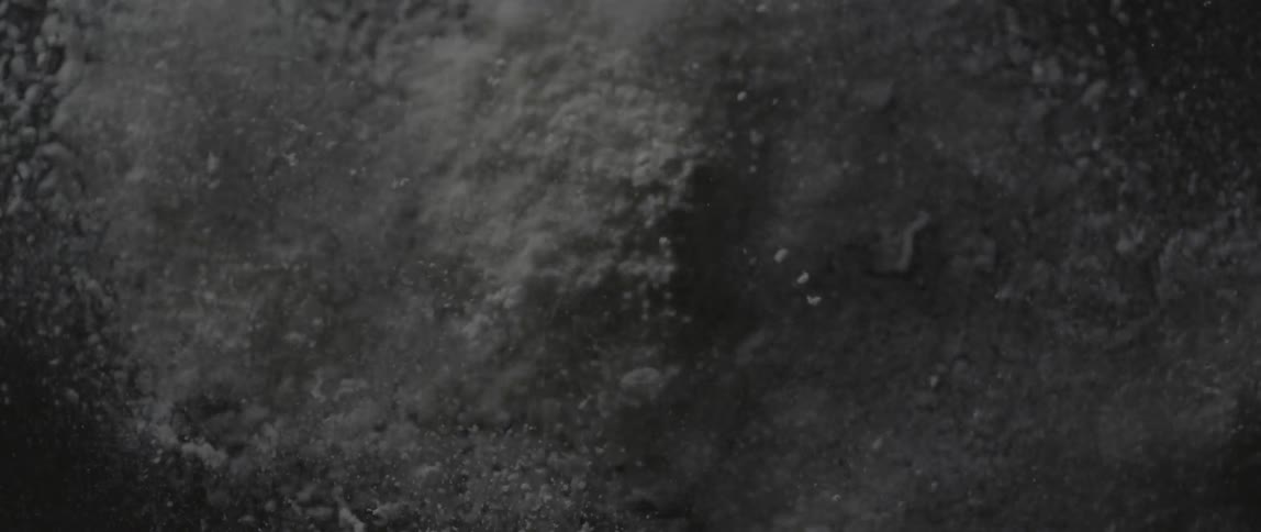 The vibrations are causing the dirt to rise and jump