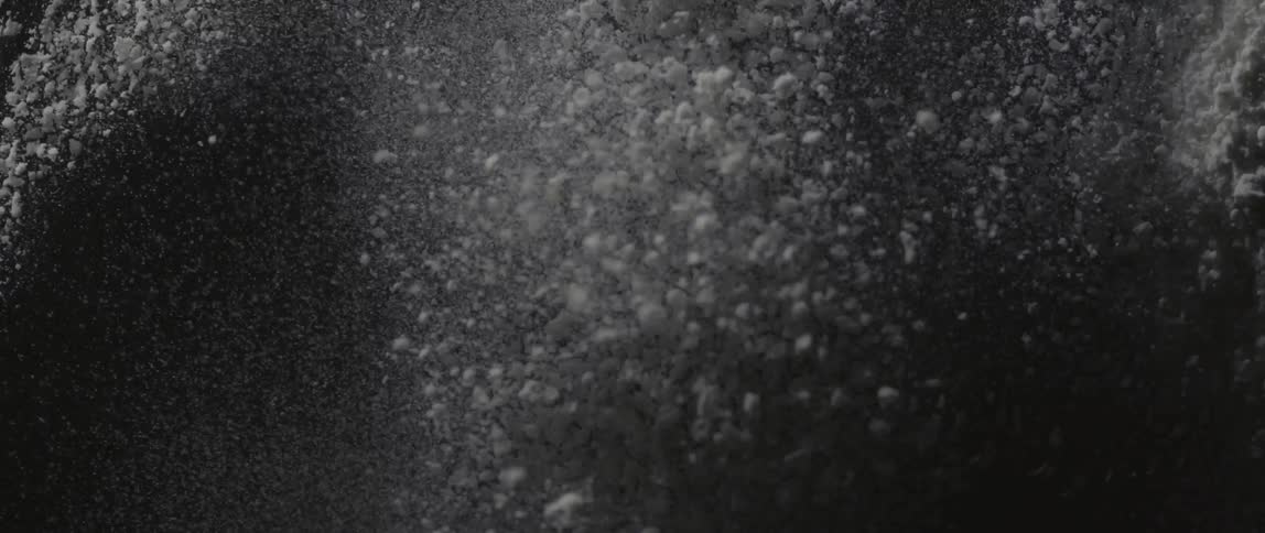 A view of water that is filled with bubbles