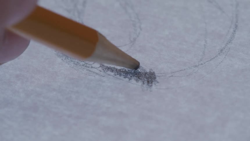 Pencil drawing on a sheet of paper