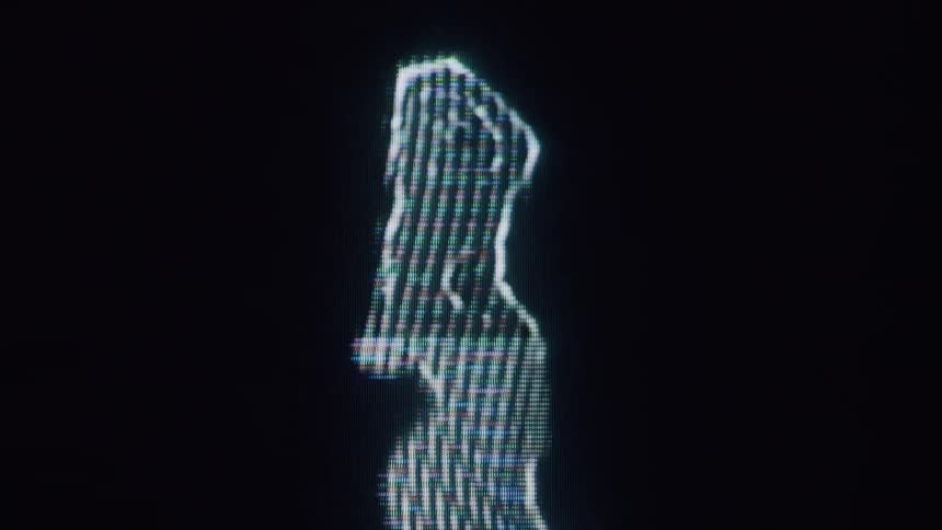 Graphics of a girl moving