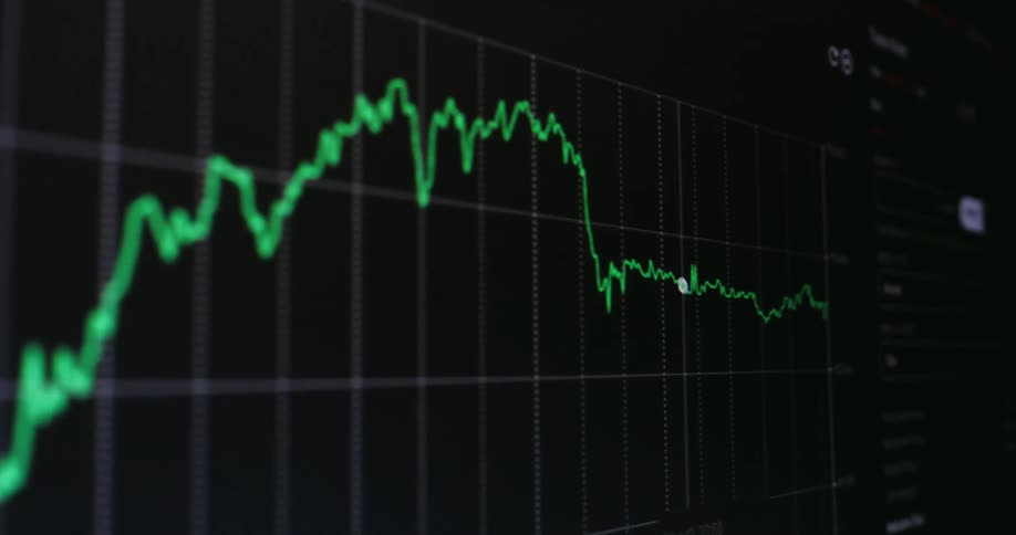 Cursor moves along the graph line on the screen