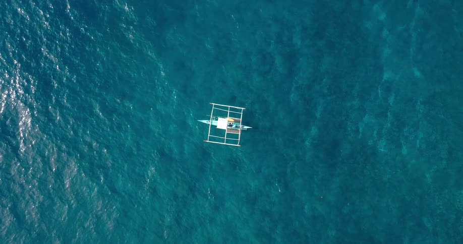 A clip of a boat in the sea