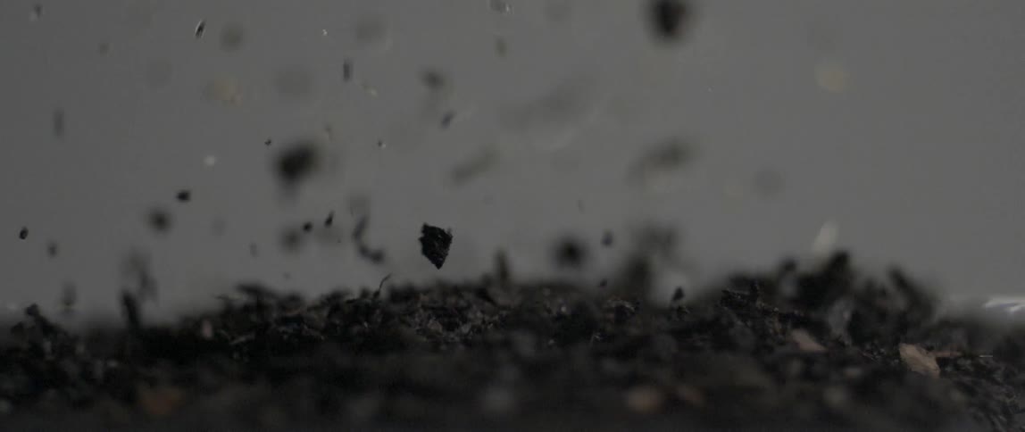These pieces of soil jump around vibrating