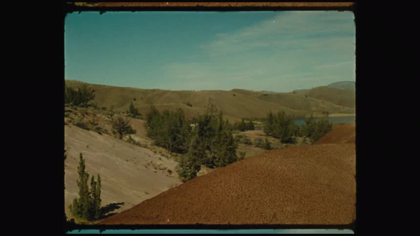 A river runs through the hills on the landscape