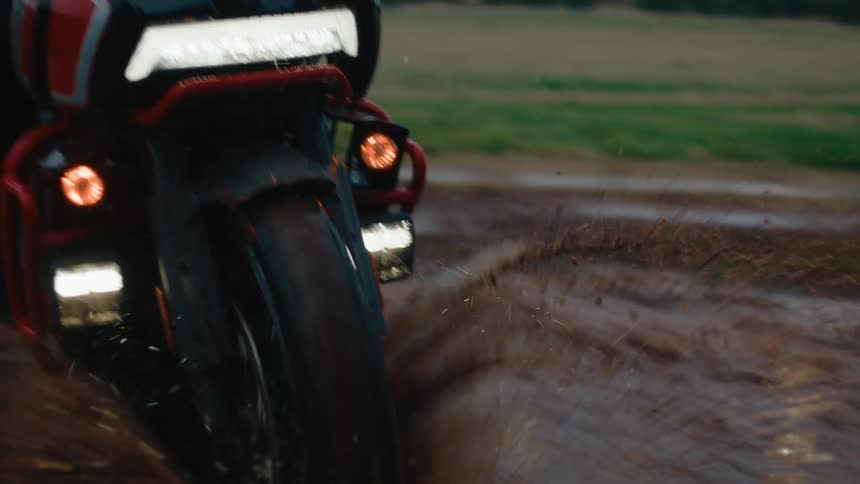 A footage of a bikes tire