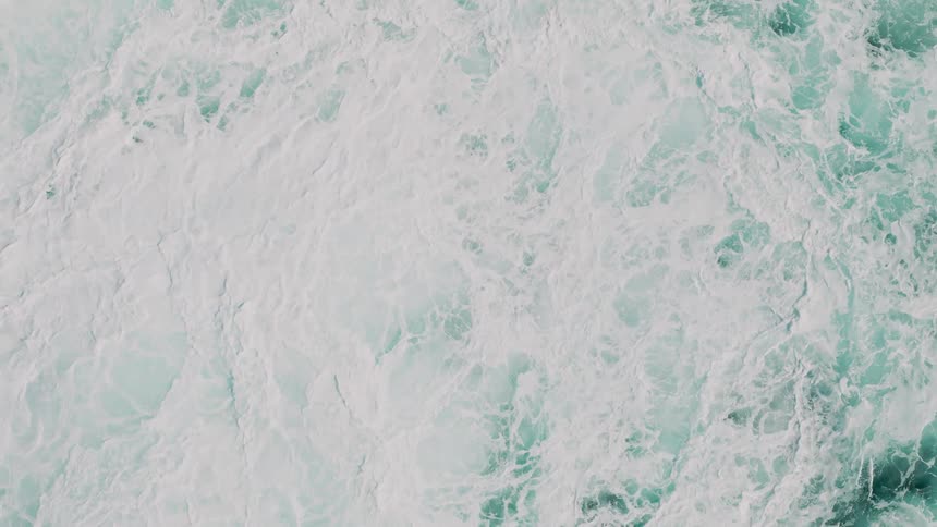 Wave of a sea with lots of foam