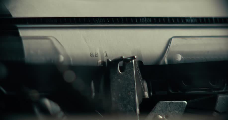 Typewriter that writes letters