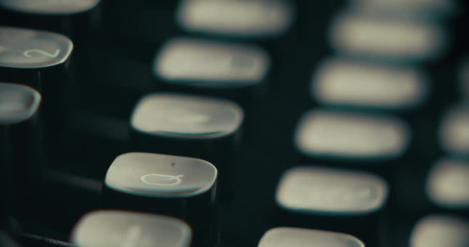 Letters of a typewriter