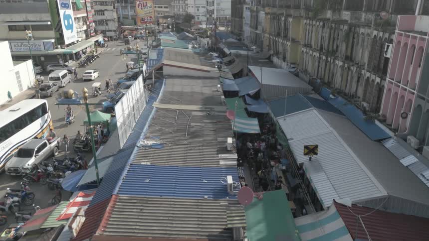 An aerial footage of a city
