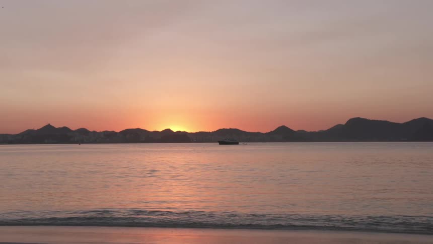 Sunset by the sea