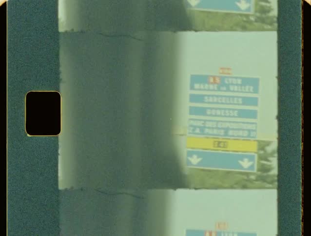 Large signs are on the highway