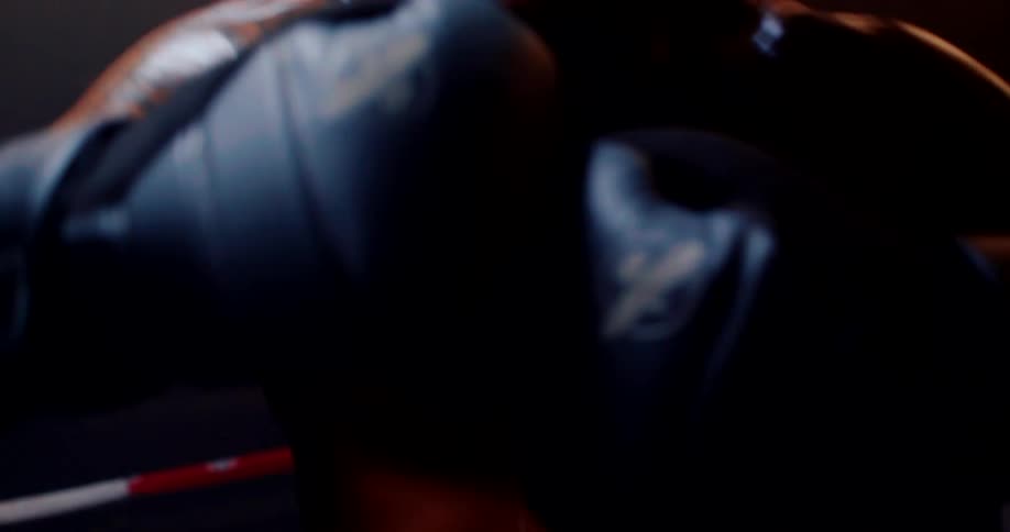 A man is getting ready to box his opponent in the ring