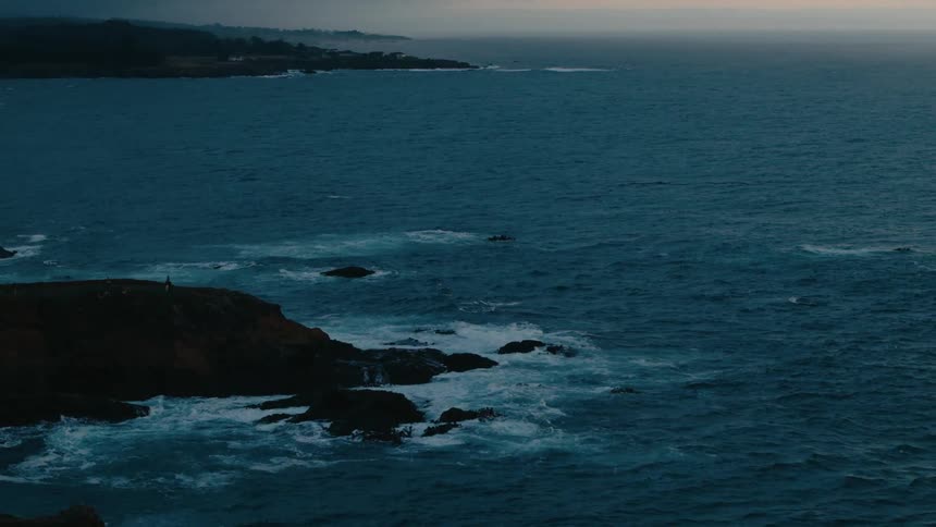 A footage of the sea shore