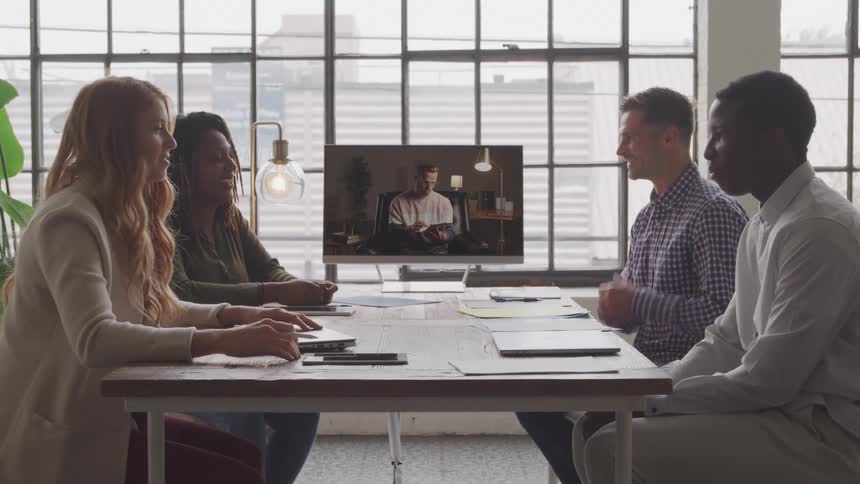 At a meeting everyone is participating
