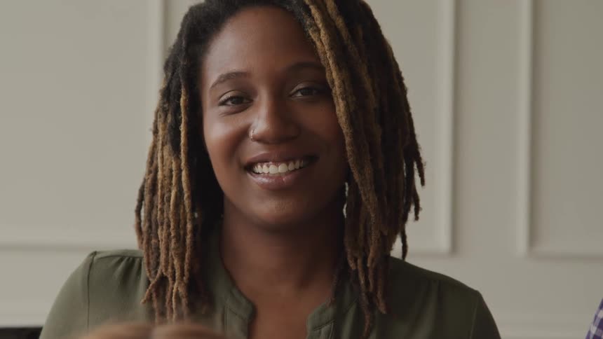 Black girl who smiles