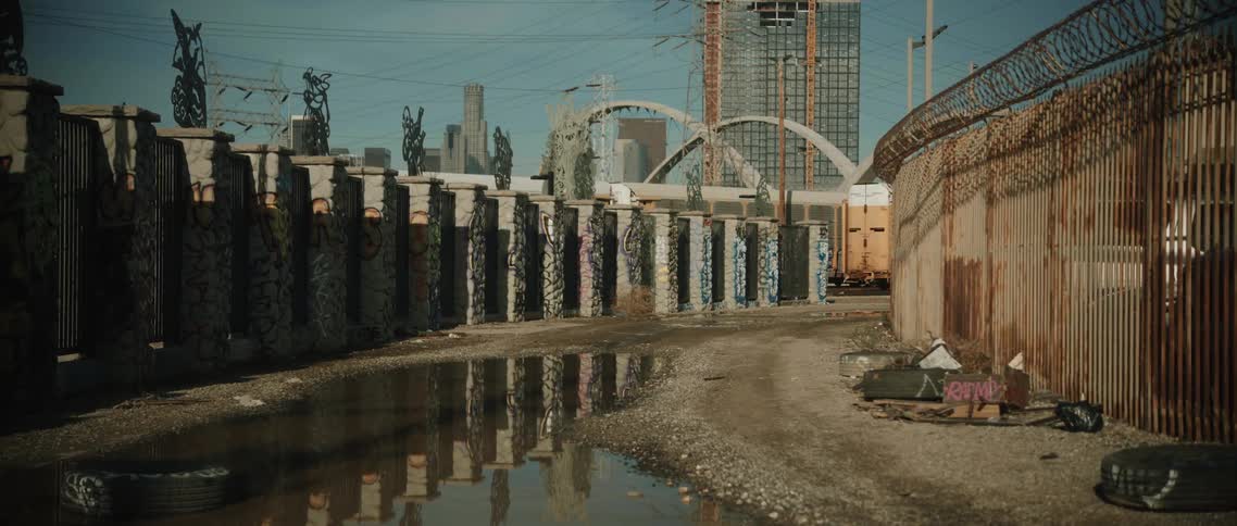 A footage of a power plant