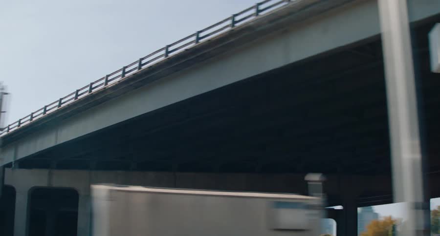 A factory is by the overpass