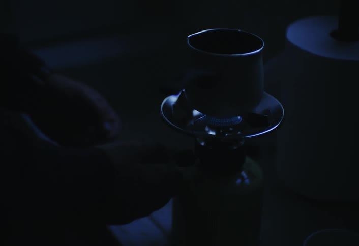 A footage of a person cooking