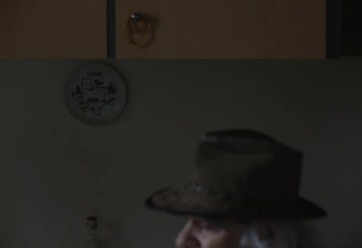 A close up footage of an elderly man
