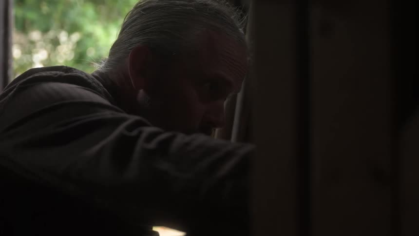 A footage of a man indoor