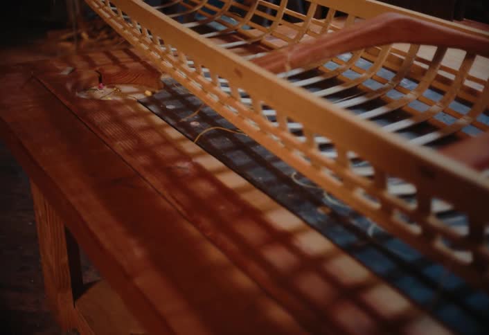 A footage of a wooden furniture