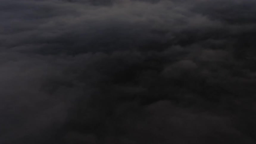 Dark stormy clouds in the sky