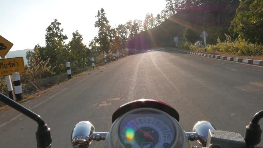 A person riding a motorcycle