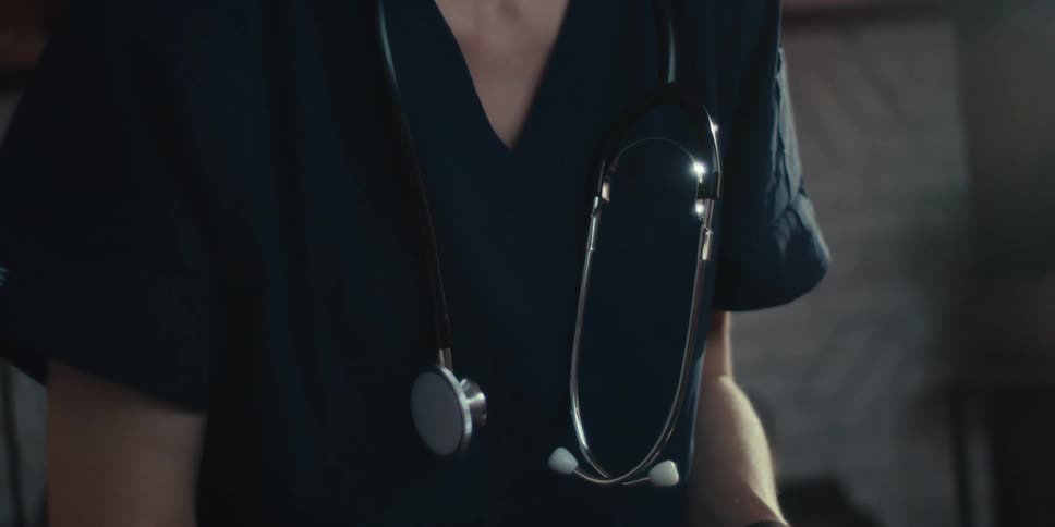 A footage of a medical practician