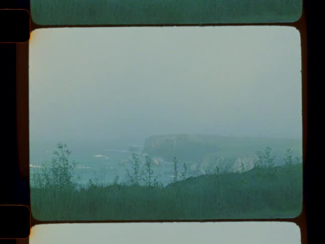 Landscape of a mountainous coast by the sea